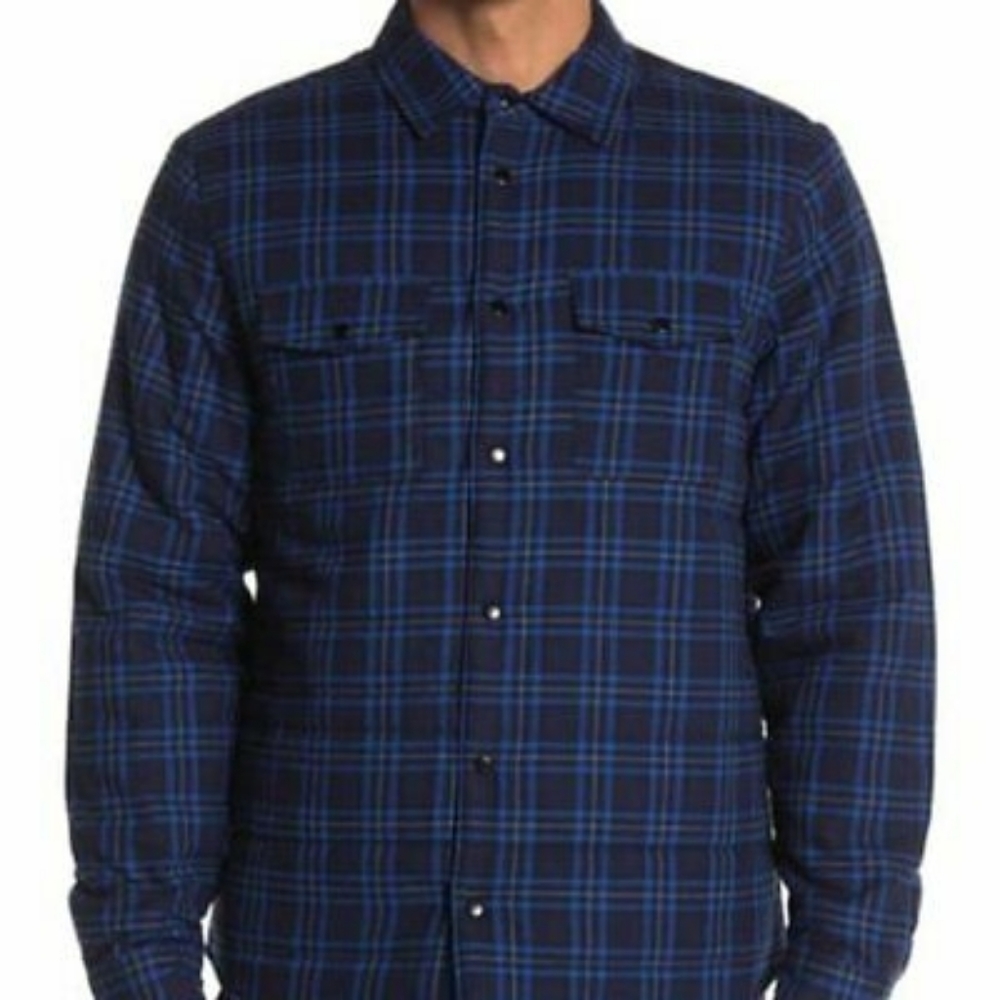 Slate & Stone Plaid Quilted Flannel Jacket - US L